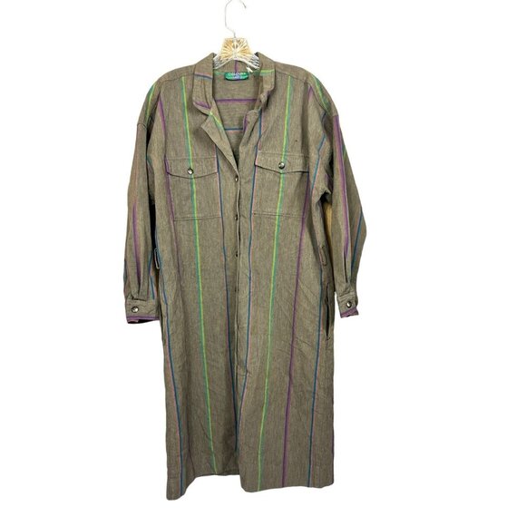 Colours By Alexander Julian Women's Vintage Long Coffee Brown Dress - Picture 1 of 6